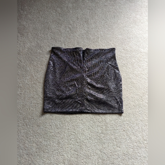 Purple/blue color shift mini skirt - XL - Picture 3 of 4